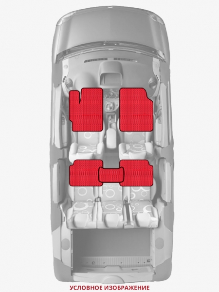 ЭВА коврики «Queen Lux» стандарт для Honda Accord (6G)